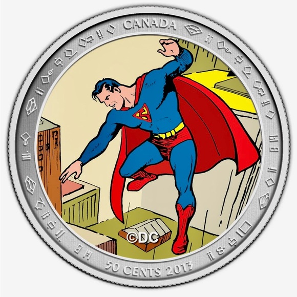 2013 lenticular special effects collector issue 50 cent coin presents Superman. - Picture 3 of 9